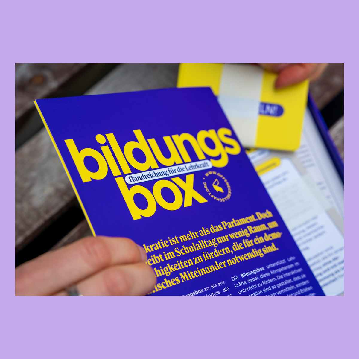 Die Bildungsbox: Demokratiebildung für Jugendliche.