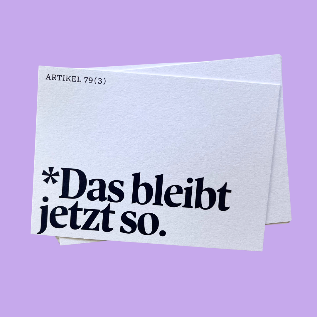 Postkarten-Set #KlartextGrundgesetz (10 Stück)