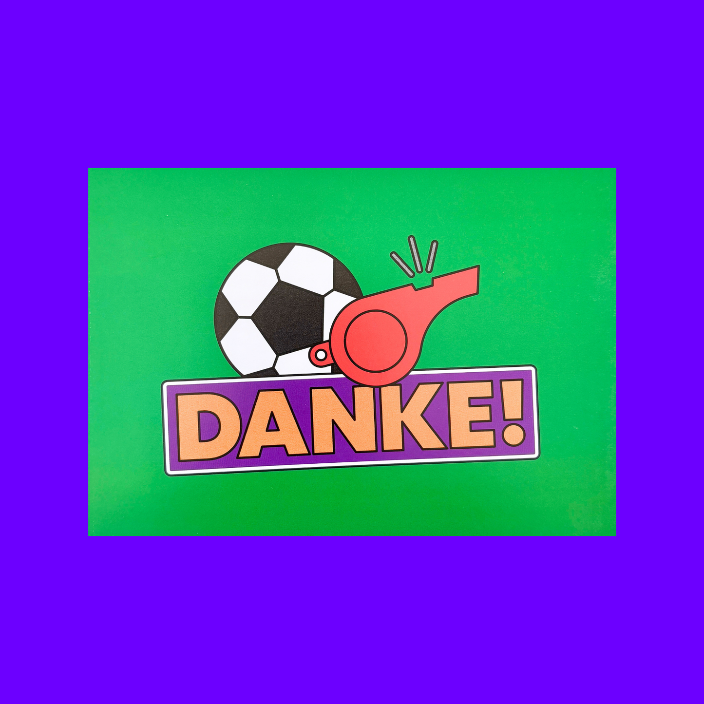 Buntes Dankeskarten-Set mit Stickern