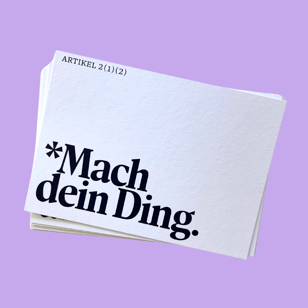 Postkarten-Set #KlartextGrundgesetz (10 Stück)