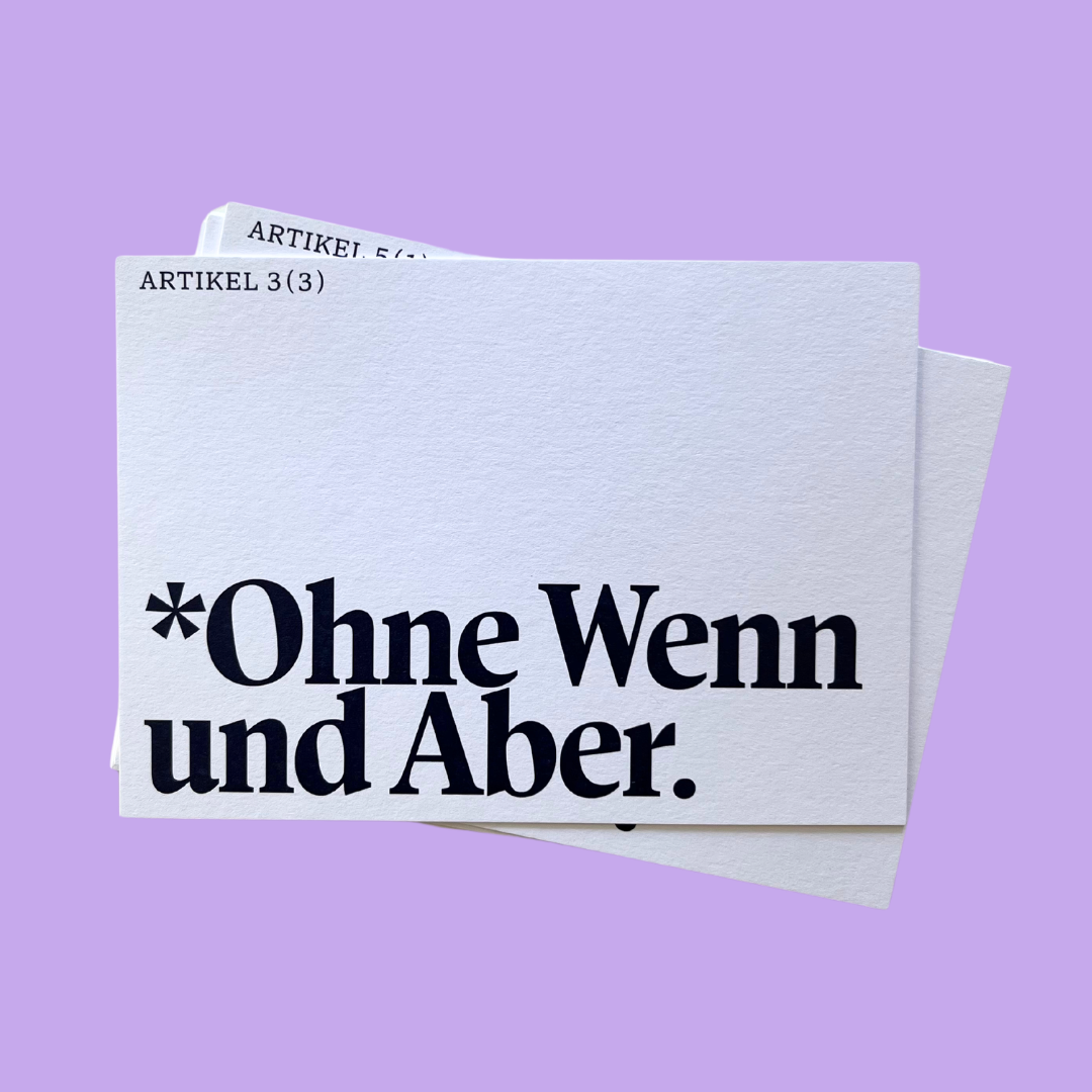 Postkarten-Set #KlartextGrundgesetz (10 Stück)