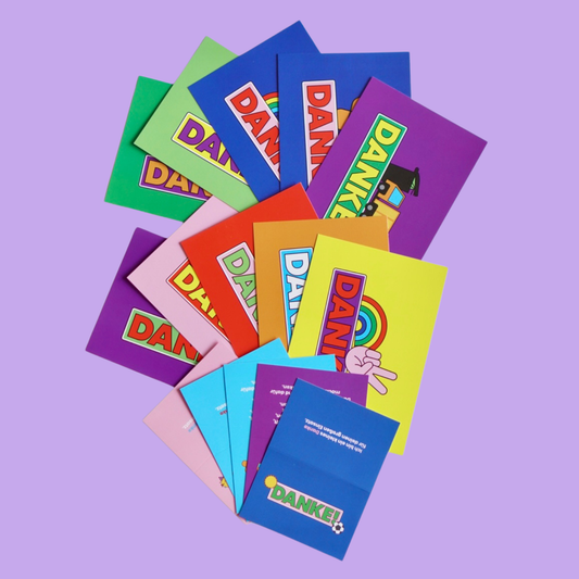 Buntes Dankeskarten-Set