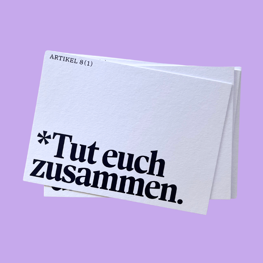 Postkarten-Set #KlartextGrundgesetz (10 Stück)
