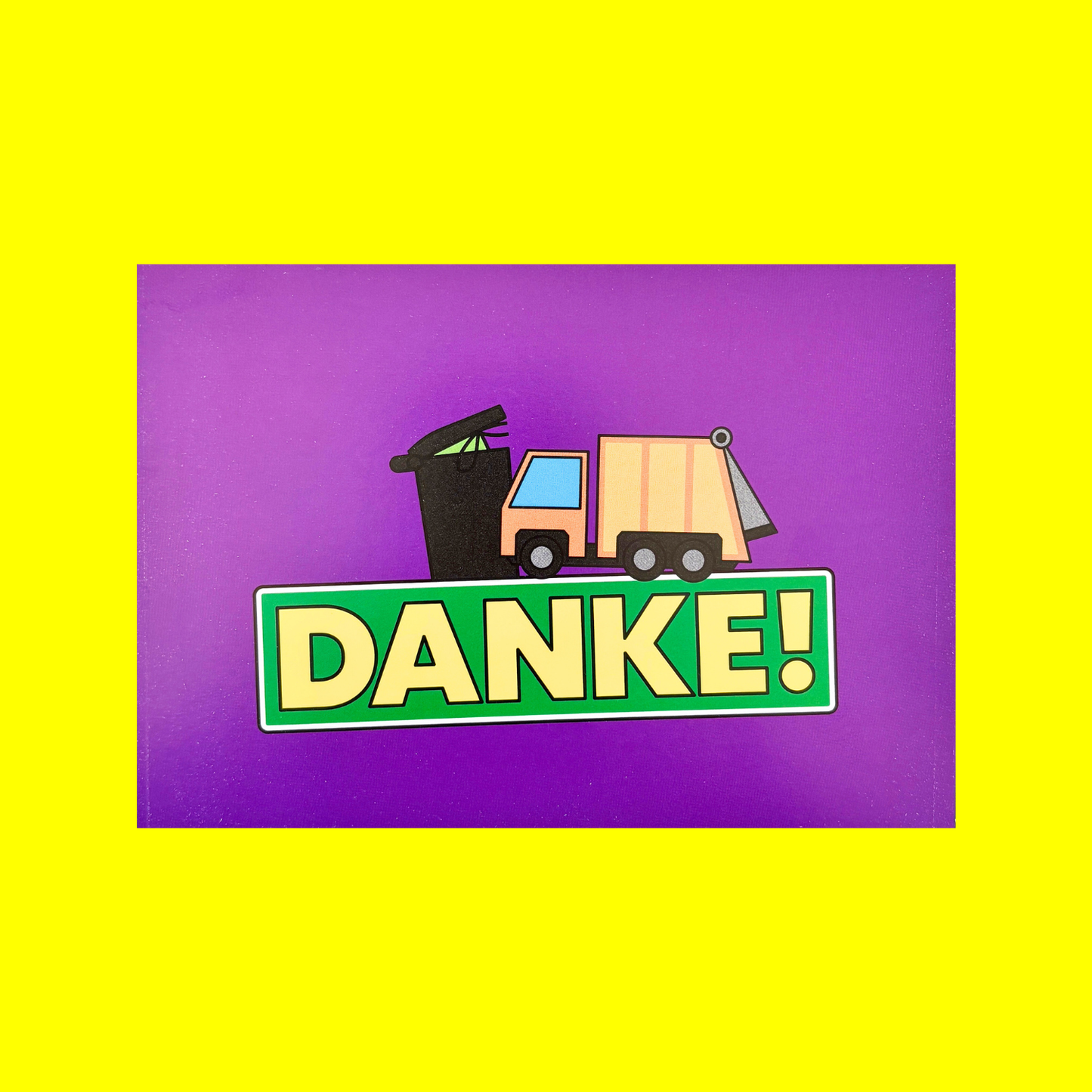 Buntes Dankeskarten-Set mit Stickern