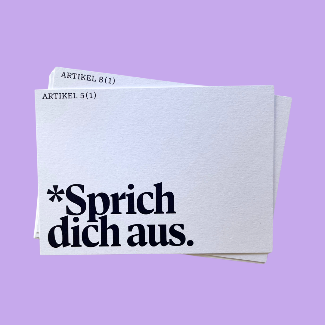 Postkarten-Set #KlartextGrundgesetz (10 Stück)