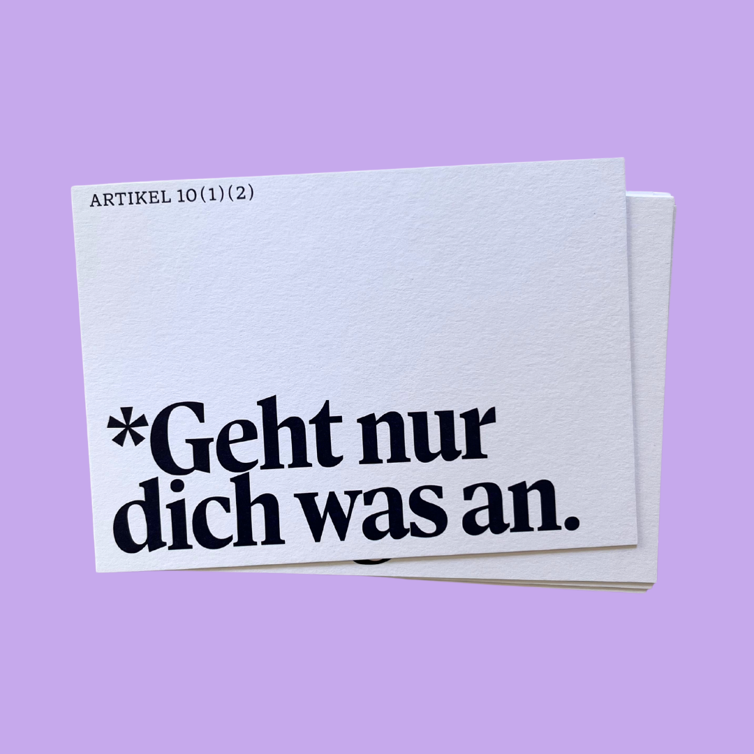 Postkarten-Set #KlartextGrundgesetz (10 Stück)