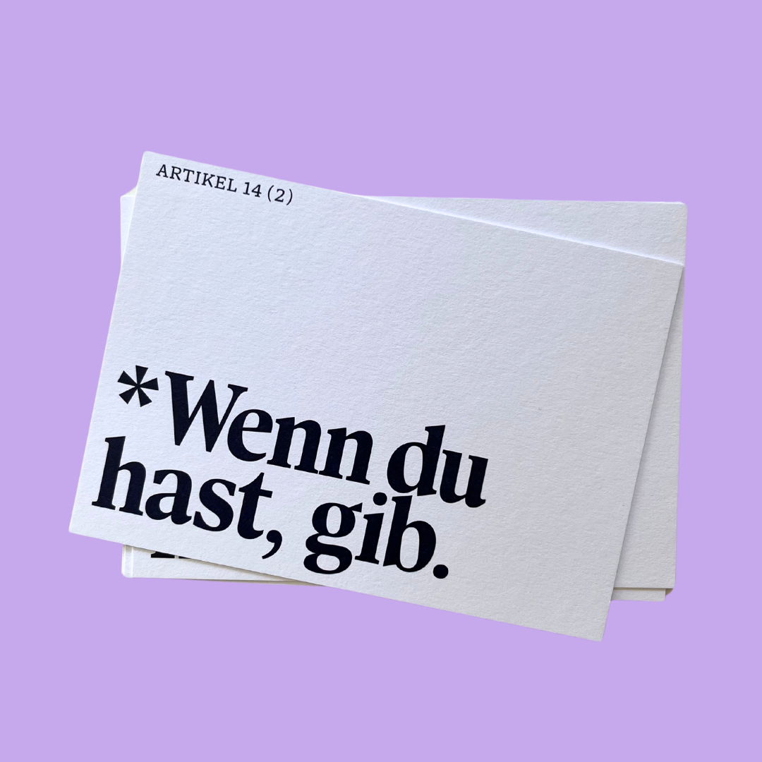 Postkarten-Set #KlartextGrundgesetz (10 Stück)