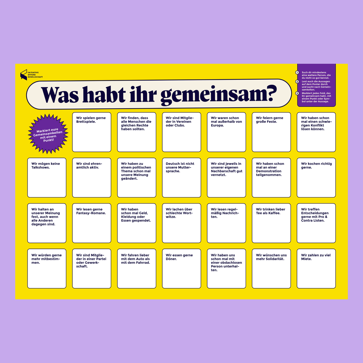 Die Aktionsbox: Für alle, die nicht warten wollen, bis andere handeln.