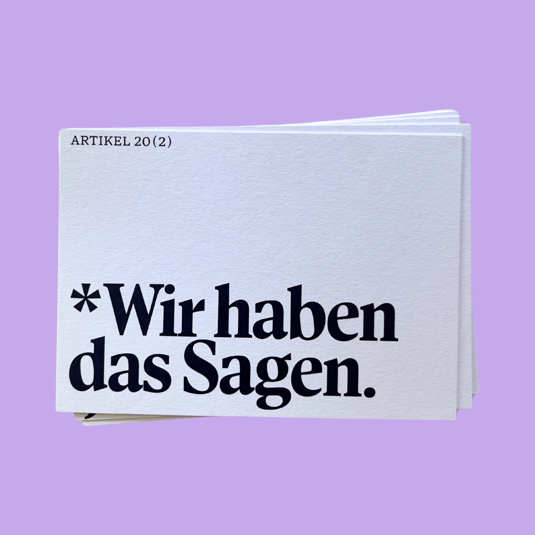 Postkarten-Set #KlartextGrundgesetz (10 Stück)