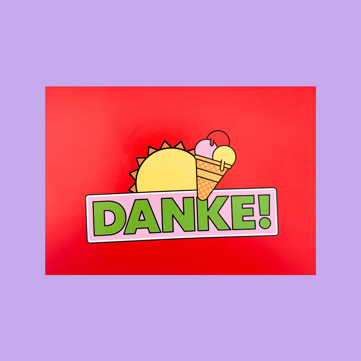 Buntes Dankeskarten-Set