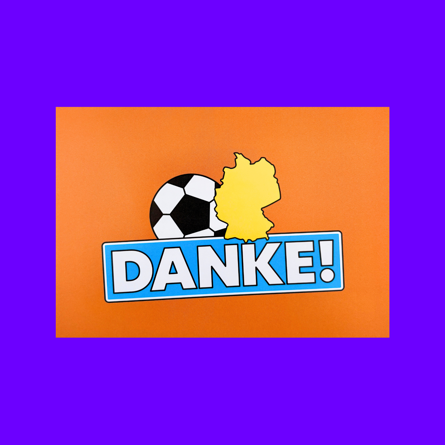 Buntes Dankeskarten-Set mit Stickern